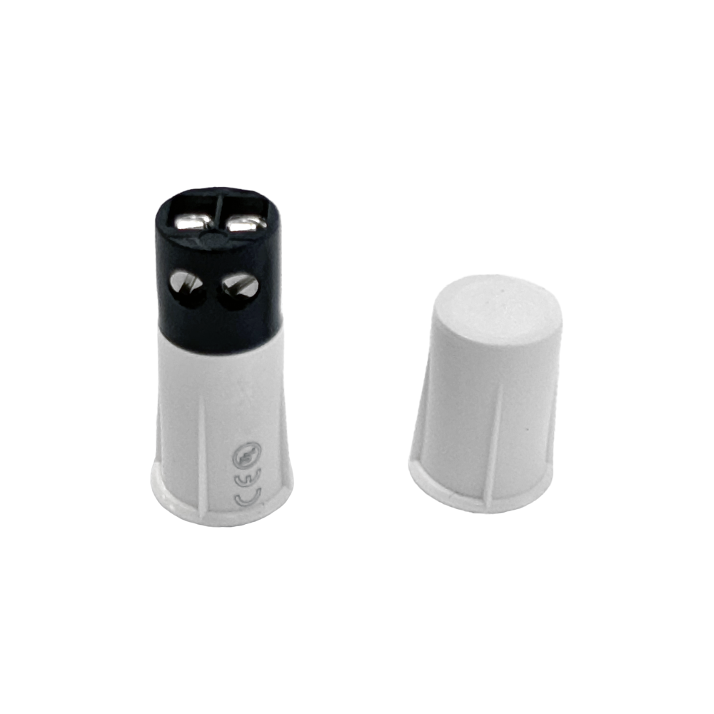 3/8 Inch Recessed Magnetic Contact Sensor with Screw Terminal for Alarm Systems - White (Pack of 10)