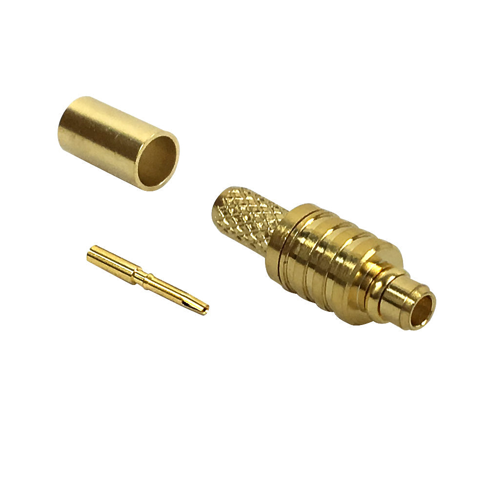 MMCX Reverse Polarity Male Crimp Connector for RG174 (LMR-100) 50 Ohm