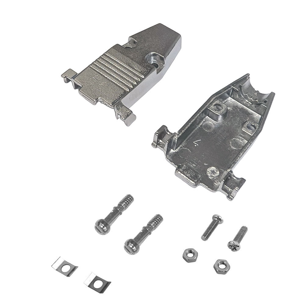 DB9 Metal Cover Kit with Thumbscrews and Grommets - Fits 9mm Cable