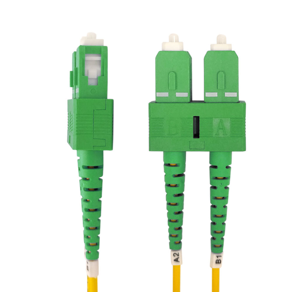 OS2 Singlemode Duplex SC/APC to SC/APC 9 Micron - Fiber Optic Patch Cable - LSZH/OFNR