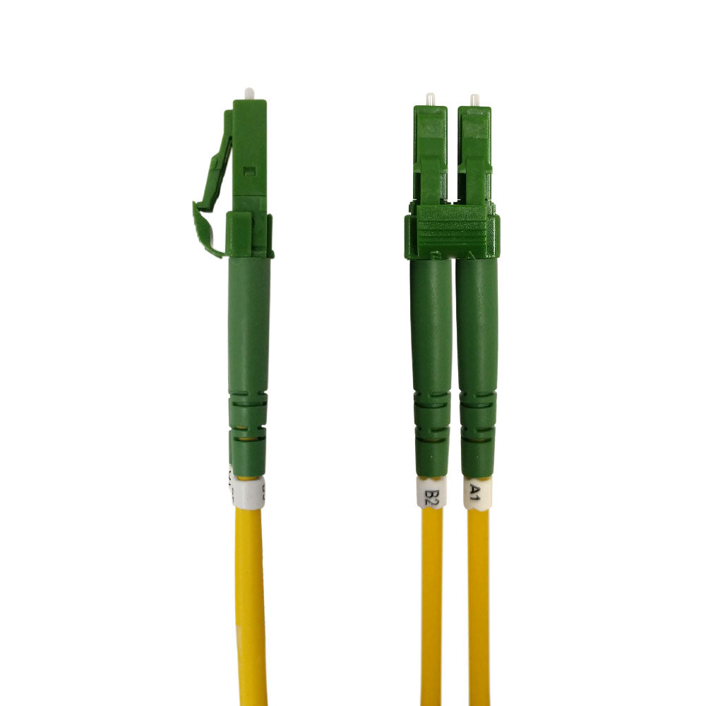 OS2 Singlemode Duplex LC/APC to LC/APC 9 Micron - Fiber Optic Patch Cable - LSZH/OFNR
