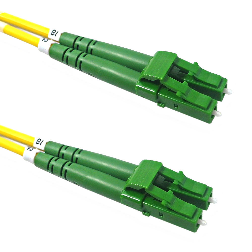 OS2 Singlemode Duplex LC/APC to LC/APC 9 Micron - Fiber Optic Patch Cable - LSZH/OFNR