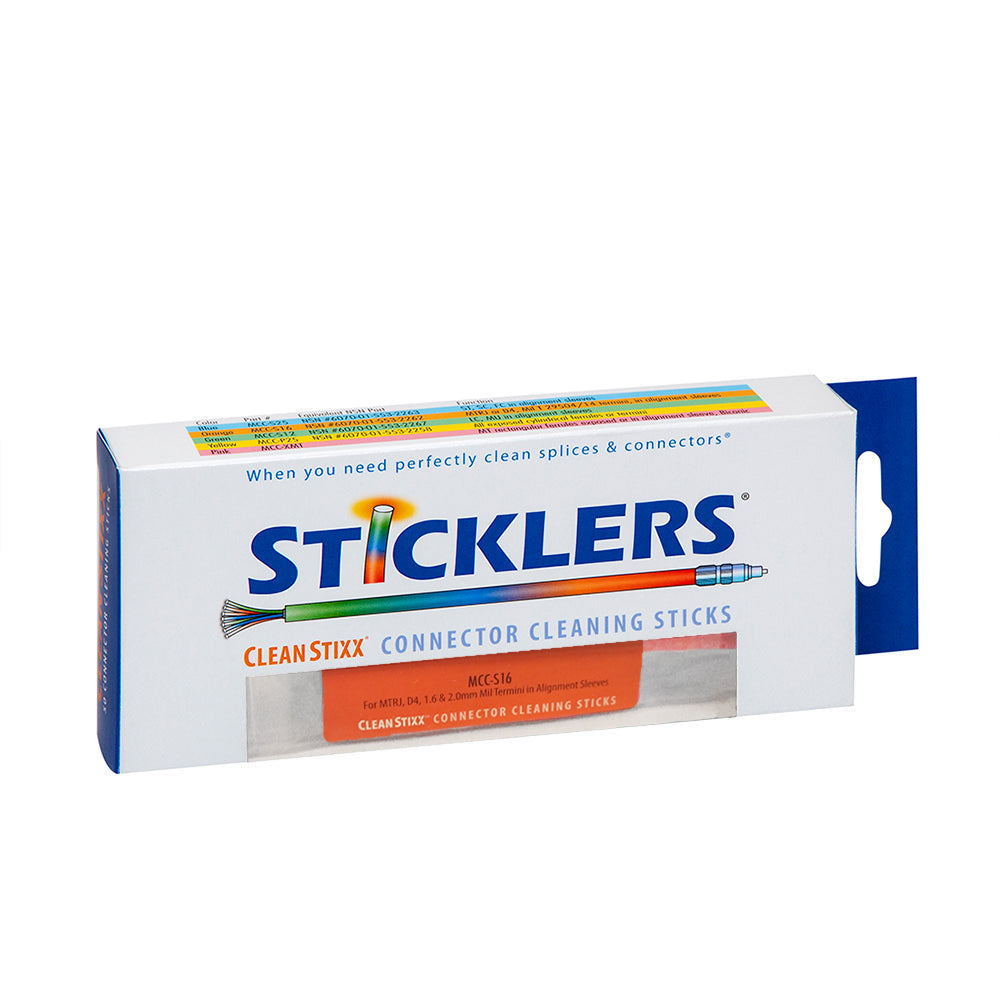 Sticklers™ CleaningStixx™ for 1.26mm & 2.0mm ferrules (MTRJ - D4) - 50 per box