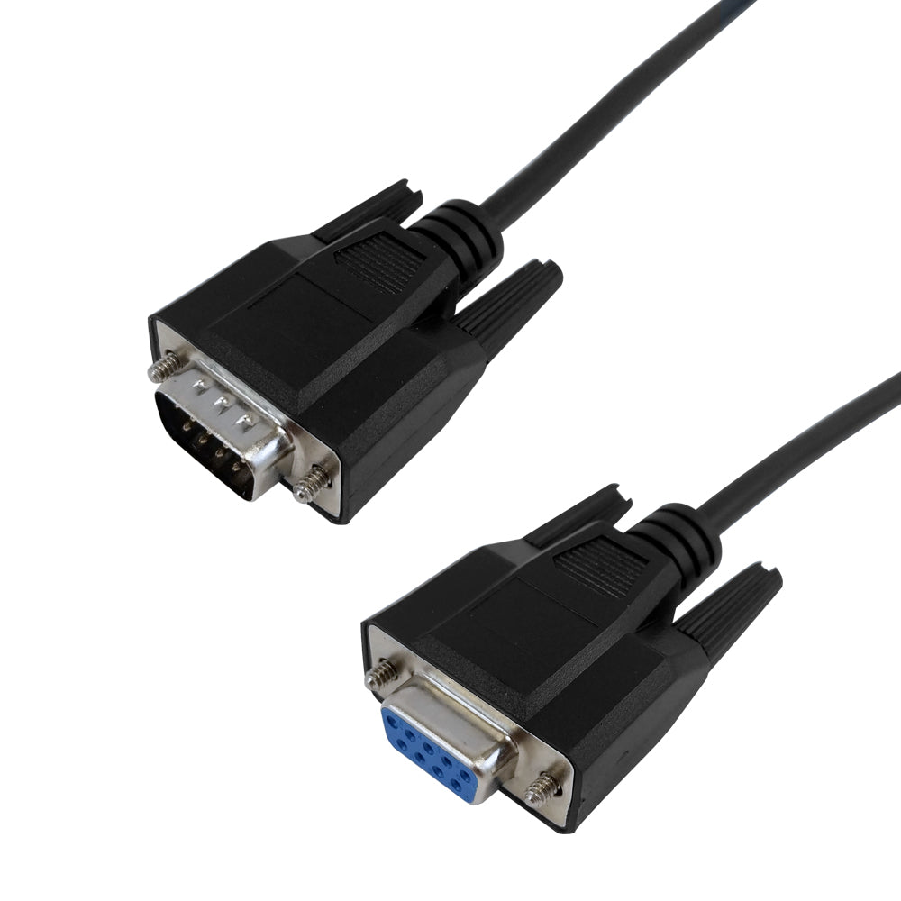 DB9 Male to DB9 Female Serial Cable - Straight-Through
