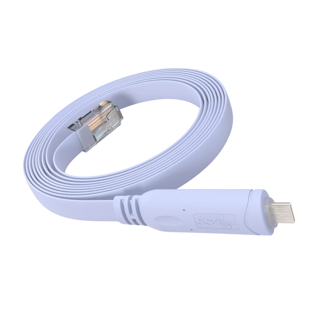 6ft USB Type-C Male to RJ45 Male Cisco Console Cable - Light Blue