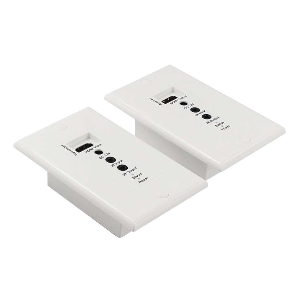 HDMI Wall Plate Extender Over CAT5E/CAT6 UTP Cable 50M - IR - 1080p