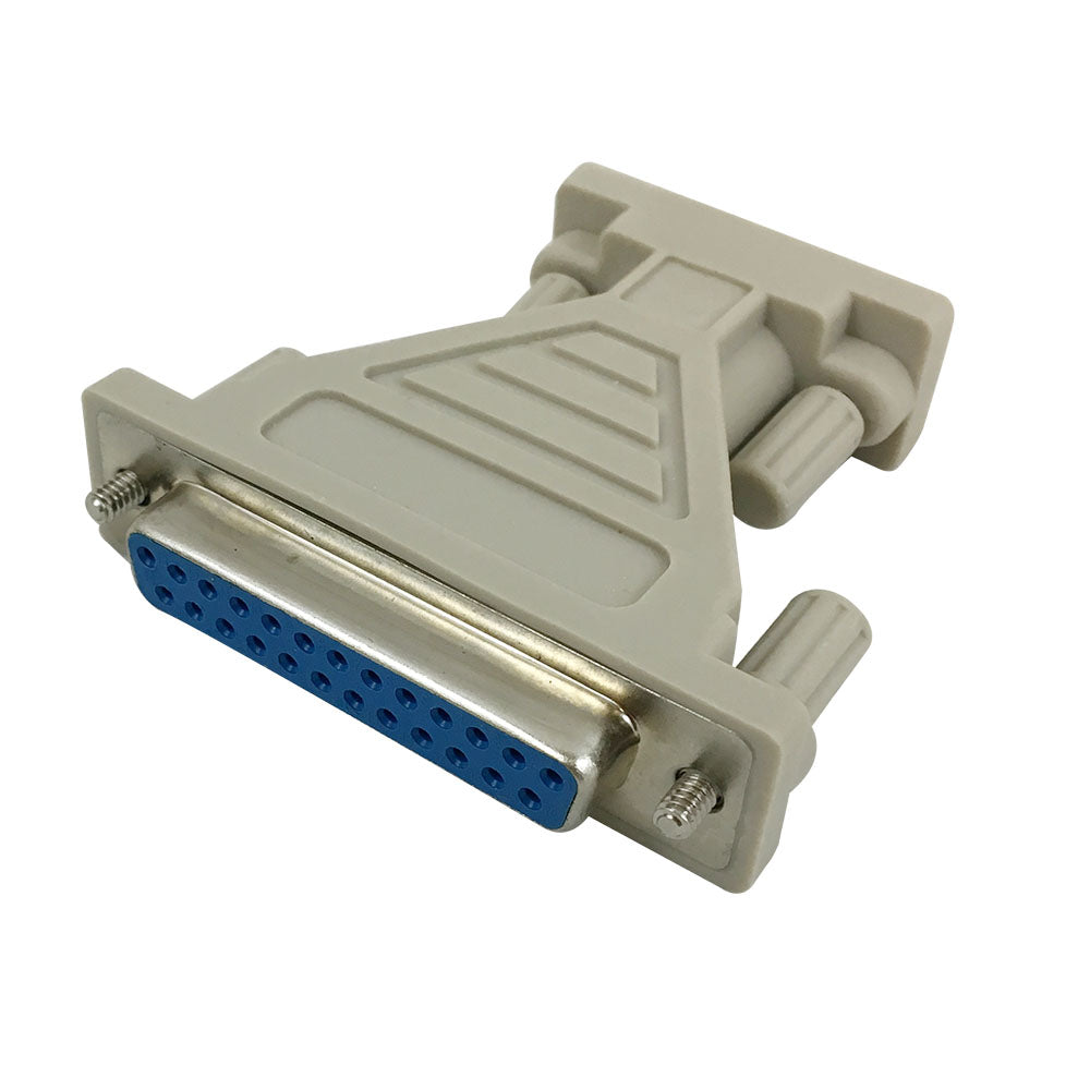 DB9 Female to DB25 Female Serial Adapter