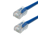 No Boot Custom RJ45 CAT5E 350MHz Assembled Patch Cable - Blue