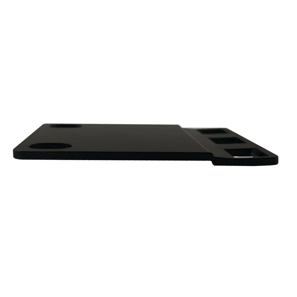 1U 23 inches to 19 inches Reducer Panel Adapter, Square Hole - Black (Pair)