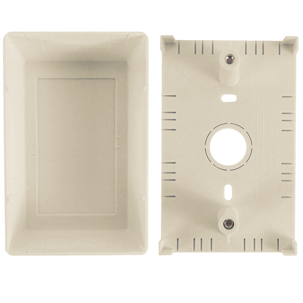 Raceway Single Gang Box - Beige