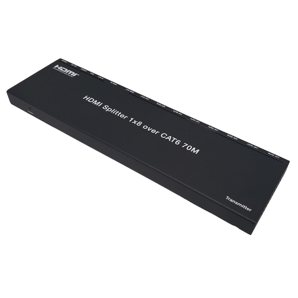 HDMI 8-port Extender Over One Cat6 Cable - 4K@30Hz YUV 4:4:4 - 40m