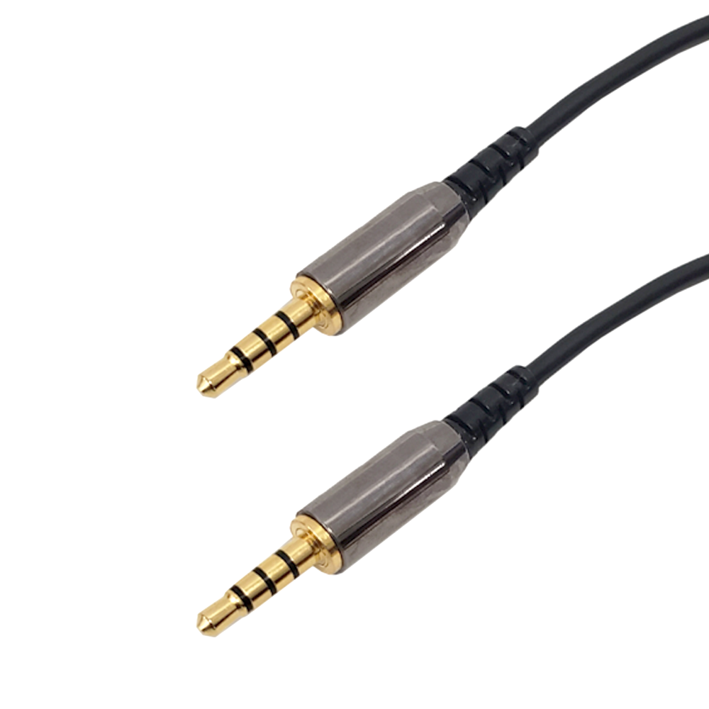 Premium Phantom Cables 3.5mm 4C Male To Male Cable 28AWG FT4