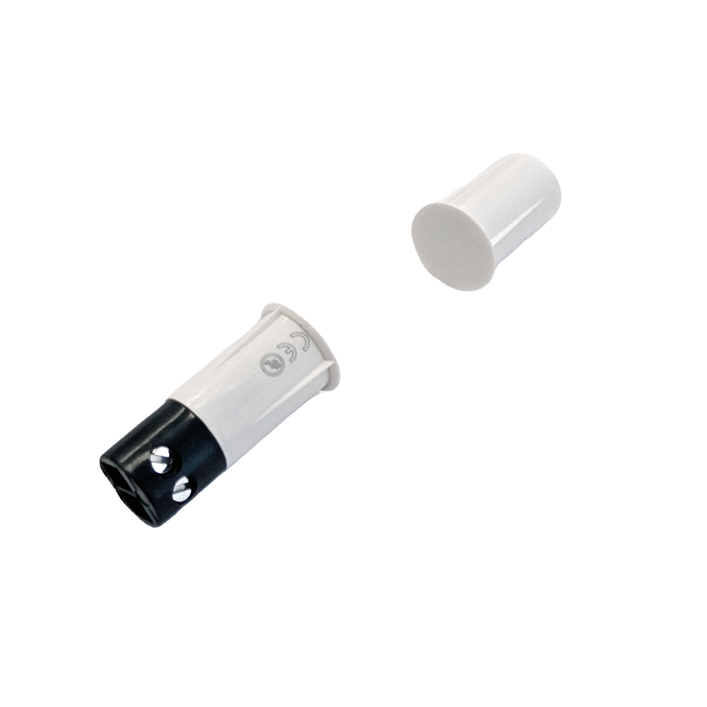 3/8 Inch Recessed Magnetic Contact Sensor with Screw Terminal for Alarm Systems - White (Pack of 10)