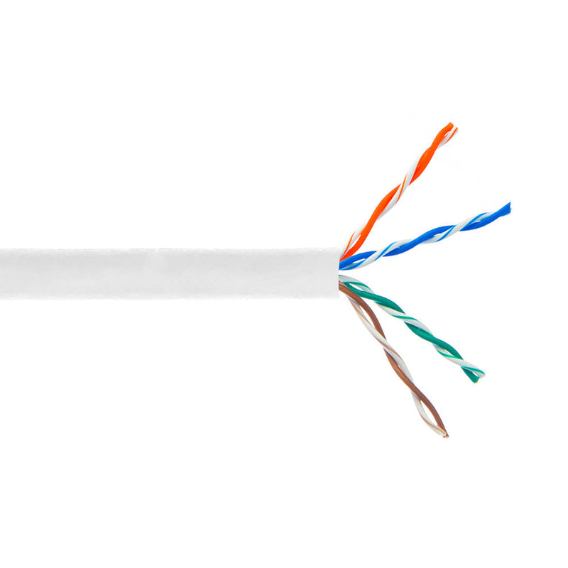 1000ft 4 Pair CAT5E 350Mhz Solid U/UTP CMP Bulk Cable