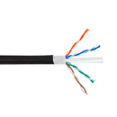 CAT6 Hi-Flex Harsh Environment 4 Pair 24AWG U/UTP Stranded Bulk Cable – PUR Jacket - BLACK