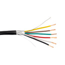 1000ft 6C 18AWG Stranded Control Cable - CMR Shielded - BLACK
