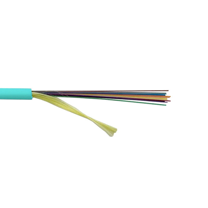 OM4 Multimode 50 Micron 3mm Indoor Micro-Distribution - OFNP Plenum Fiber Bulk Cable (per meter) - 12-strand