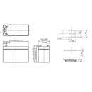DATALEX UPS Battery 12Volt 9amp F2