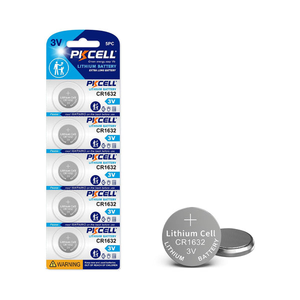 Coin Cell Batteries 3.0V CR1632 Lithium Manganese (5 pack)