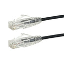 CAT6A 28AWG UTP 10GB Ultra-Thin Patch Cable - Premium Fluke® Patch Cable Certified - CMR Riser Rated