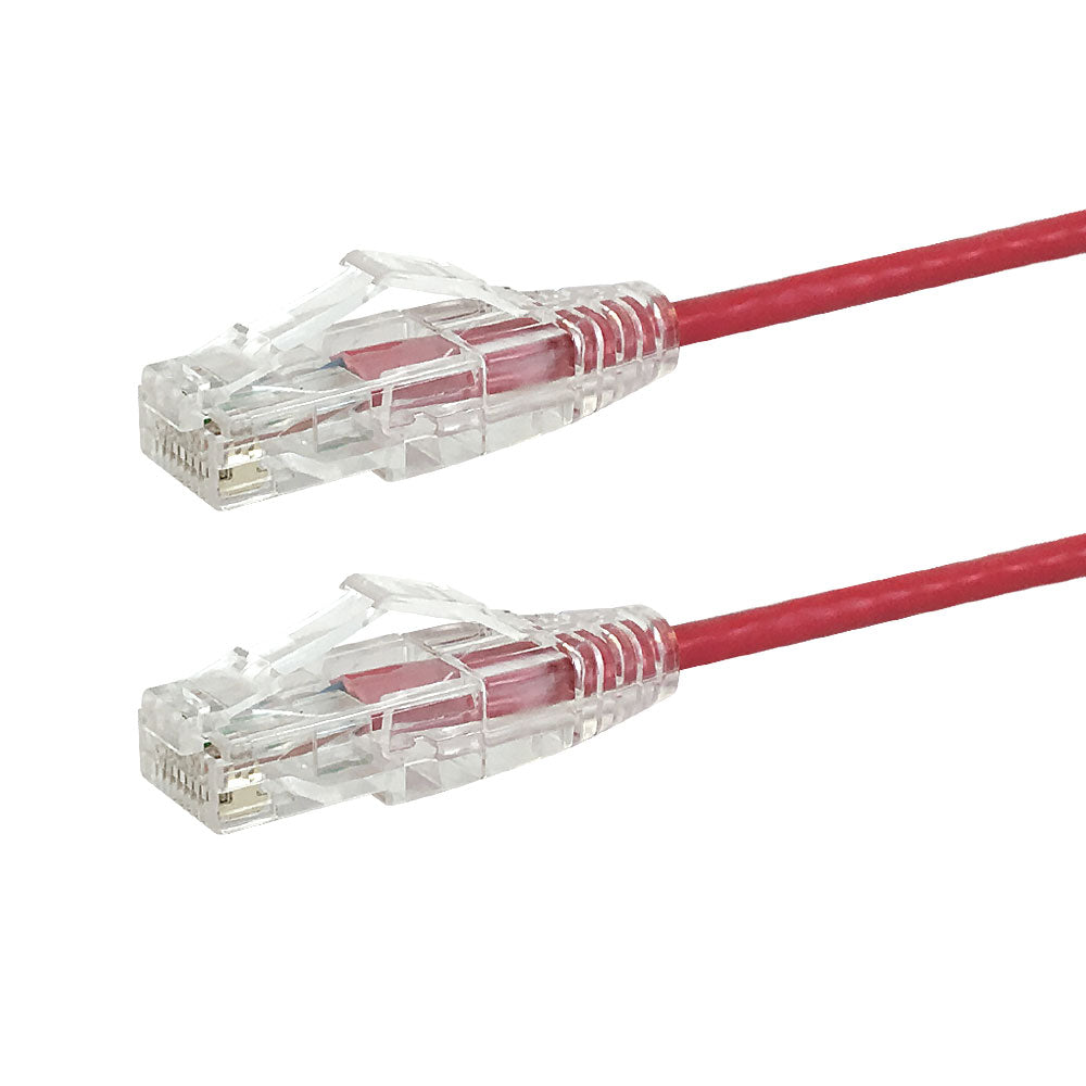 CAT6A 28AWG UTP 10GB Ultra-Thin Patch Cable - Premium Fluke® Patch Cable Certified - CMR Riser Rated