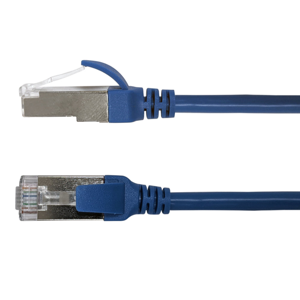 Cat8 FFTP 40G Ultra-Thin Molded Patch Cable - 30AWG - Riser CMR