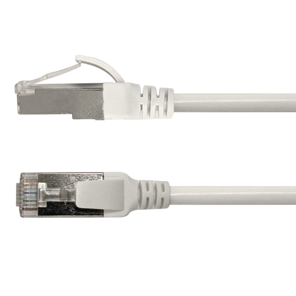 Cat8 FFTP 40G Ultra-Thin Molded Patch Cable - 30AWG - Riser CMR