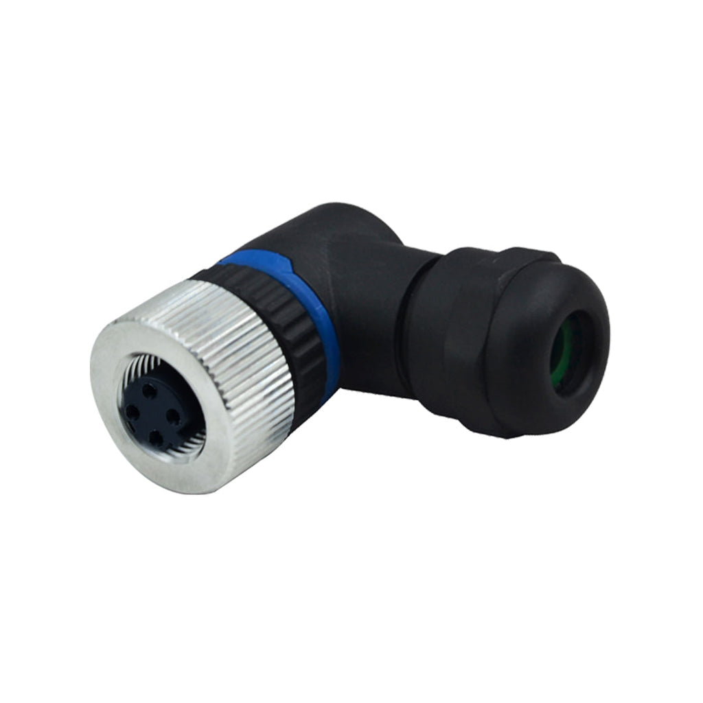 D Coding Connector M12 4-pin D-Code Female Right Angle Connector