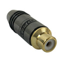 Premium RCA Female Solder Connector (6.5mm ID) - Black