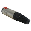 TRS (1/4 inch) Stereo Female Solder Connector - Silver