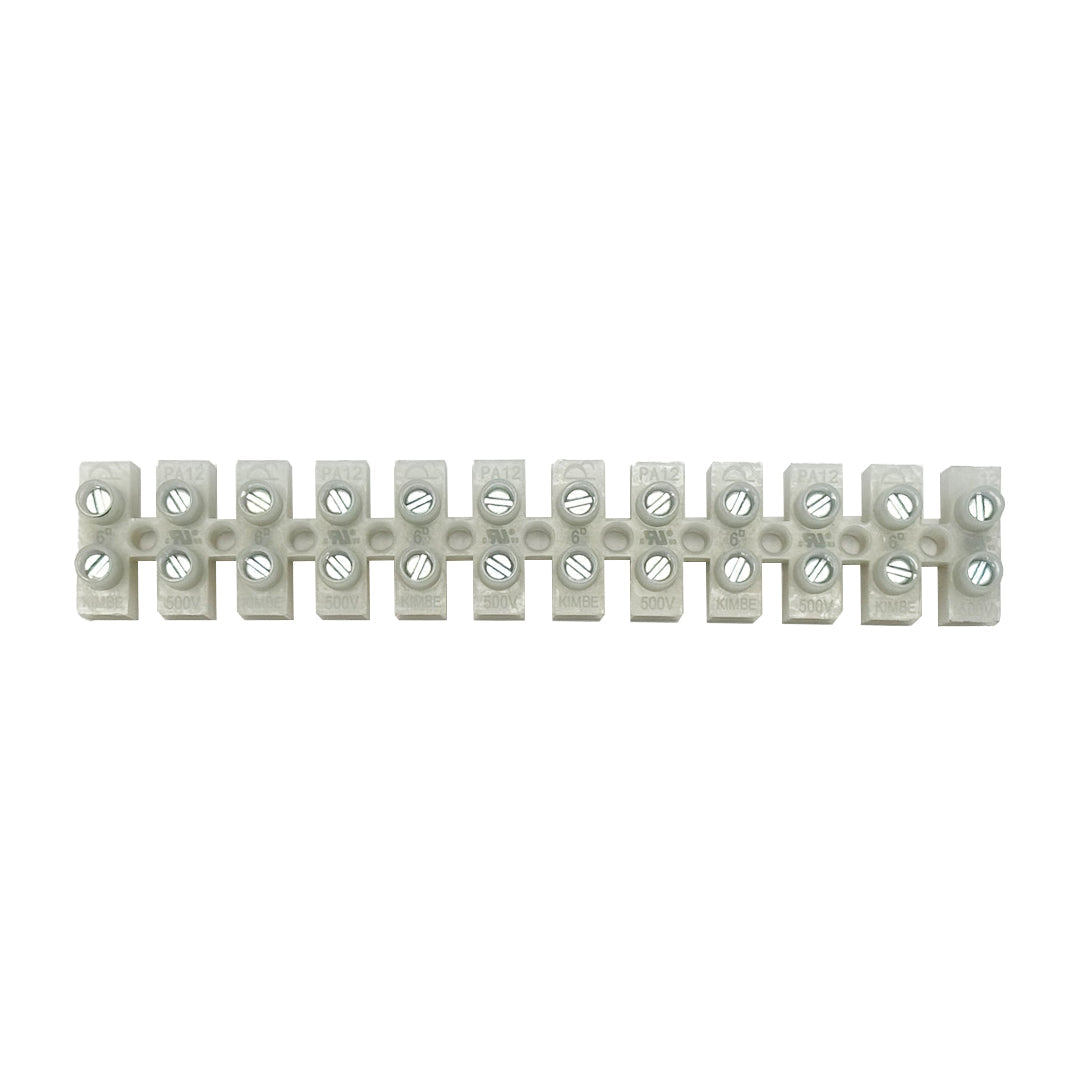 Insulated Terminal Block - 4.2mm - 12 circuit - 22AWG to 10AWG - 20A 600V