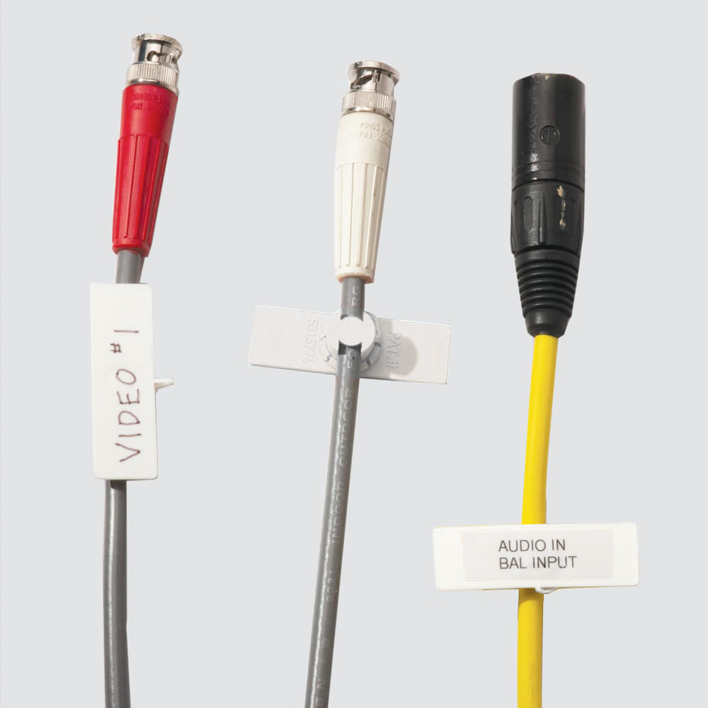 Unitag Cable Label - 5/8" x 2" - WHITE (Pack of 50)