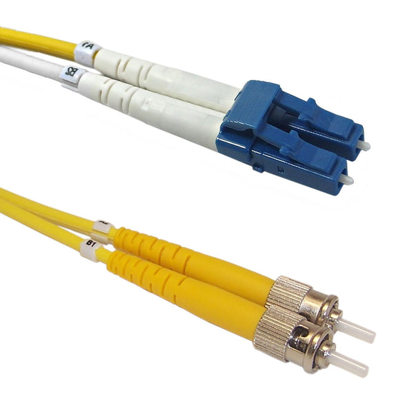 OS2 Singlemode Duplex LC/ST 9 Micron - Fiber Optic Patch Cable - 2mm Jacket - OFNR