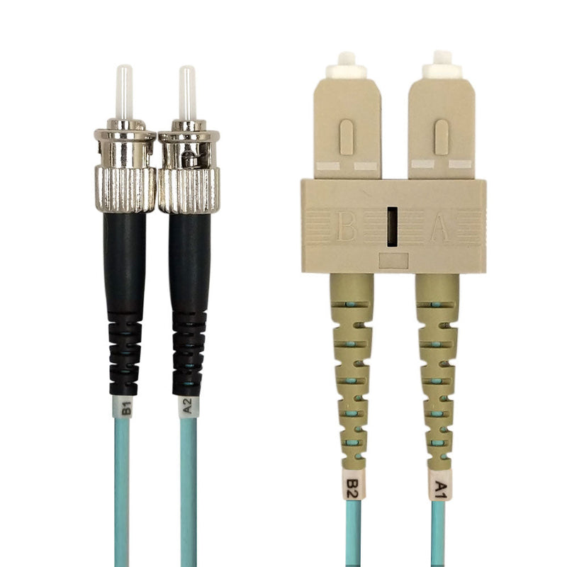 OM3 Multimode Duplex SC/ST 50 Micron - Fiber Optic Patch Cable - 2mm Jacket - LSZH/OFNR