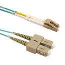 OM3 Multimode Duplex LC/SC 50 Micron - Fiber Optic Patch Cable - 2mm Jacket - LSZH/OFNR