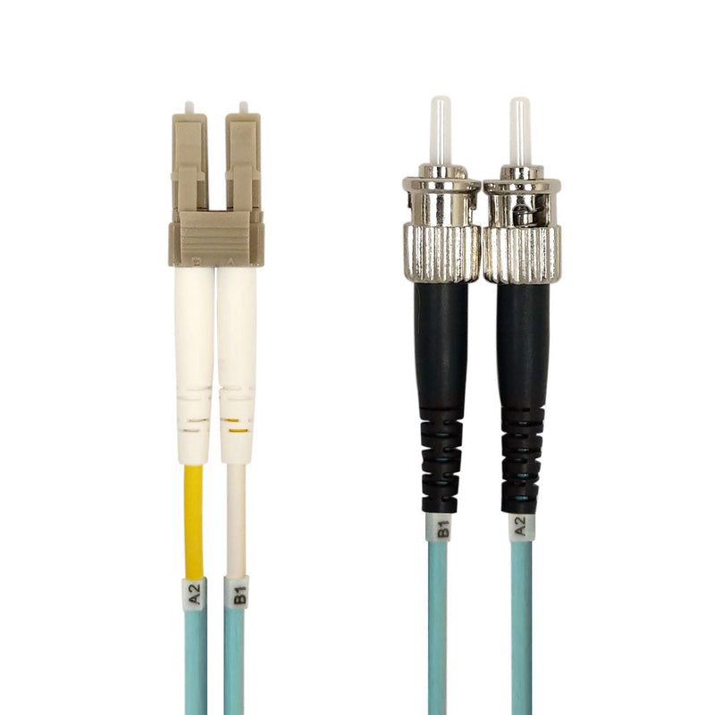 OM3 Multimode Duplex LC/ST 50 Micron - Fiber Optic Patch Cable - 2mm Jacket - LSZH/OFNR