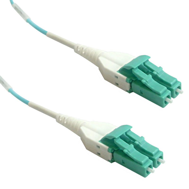 OM4 Multimode Duplex LC/LC Uniboot 50 Micron - Fiber Optic Patch Cable - 2mm Jacket - OFNP Plenum