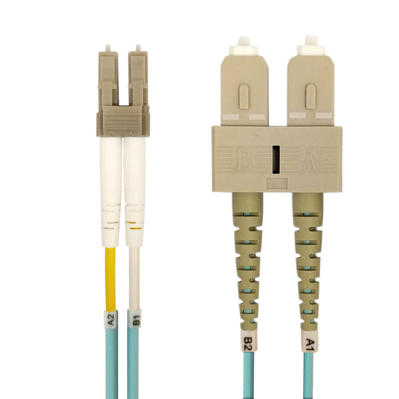 OM4 Multimode Duplex LC/SC 50 Micron - Fiber Optic Patch Cable - 2mm Jacket - LSZH/OFNR