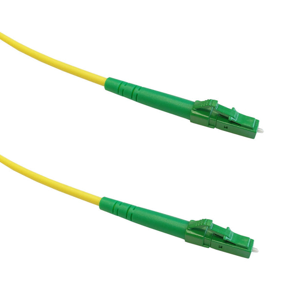 OS2 Singlemode Simplex LC/APC to LC/AP 9 Micron - Fiber Optic Patch Cable - 3mm Jacket - LSZH/OFNR