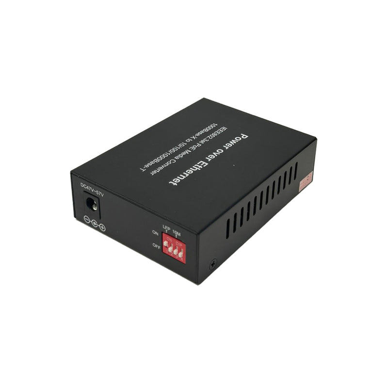 10/100/1000 Multimode Media Converter 500m LC (850nm) with PoE+