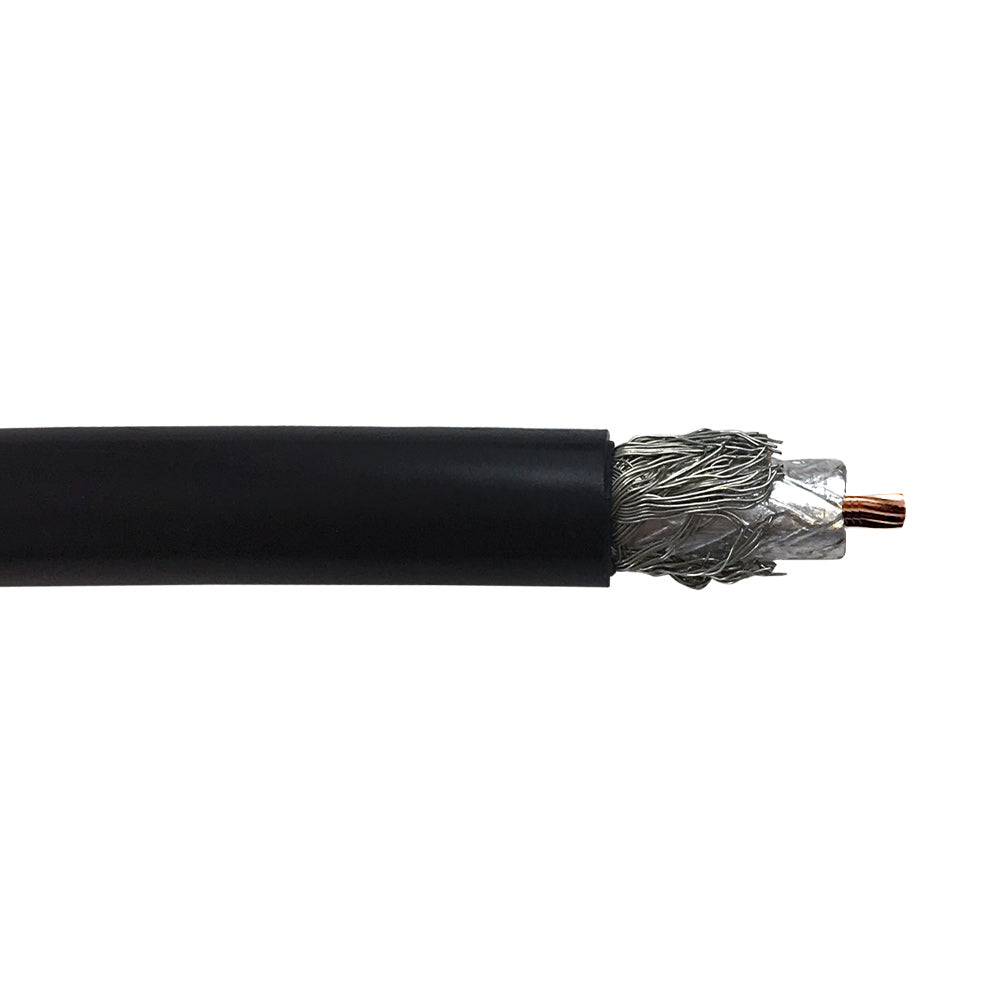 1000ft RF-400 Flexible Bulk Cable 90% TC Braid + Foil - Black