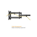 Tilt & Swivel Corner TV Wall Mount Bracket for Flat LCD/LEDS - Fits Sizes 37-70 inches - Maximum VESA 600x400