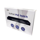 16-Port Gigabit 275W PoE+ Switch + 2-Port SFP Uplink - Desktop/Rack Mount - Unmanaged - 1U - IEEE802.3af/at