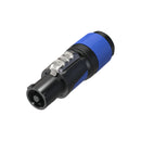 Neutrik 2 Pole 3 Wire  AC Power-in Cable Connector - Blue (for 6 - 12mm diameter cable)