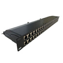 48-Port CAT6A Shielded Patch Panel, 19" Rackmount 1U