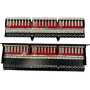 48-Port CAT6A Shielded Patch Panel, 19" Rackmount 1U
