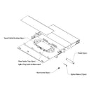 1U Premium LGX Style Sliding Panel (holds 3 cassettes) - Black