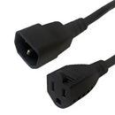 NEMA 5-15R to IEC C14 Power Cable - SJT Jacket