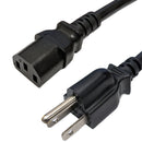 NEMA 5-15P to IEC C13 Power Cable with ON/OFF Switch - 16AWG - SJT Jacket