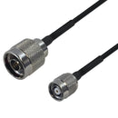 Premium Phantom Cables RG174 N-Type Male to TNC-RP (Reverse Polarity) Male Cable